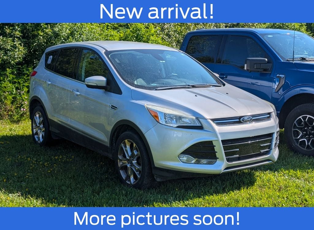2013 Ford Escape SEL in Ingot Silver — front three-quarter view